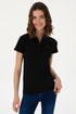 Uspa Black Basic Polo shirt