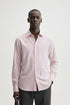 ZARA PINK STRIPE SLIM FIT SHIRT