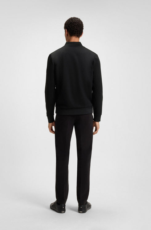 BOSS ZIP-UP SWEATSHIRT WITH PADDED FRONT Black