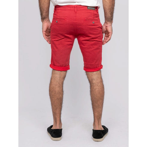 Ritchie Cotton Chino Printed Short Red