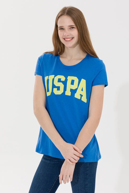 U.S POLO ASSN BLUE CREW NECK T.SHIRT