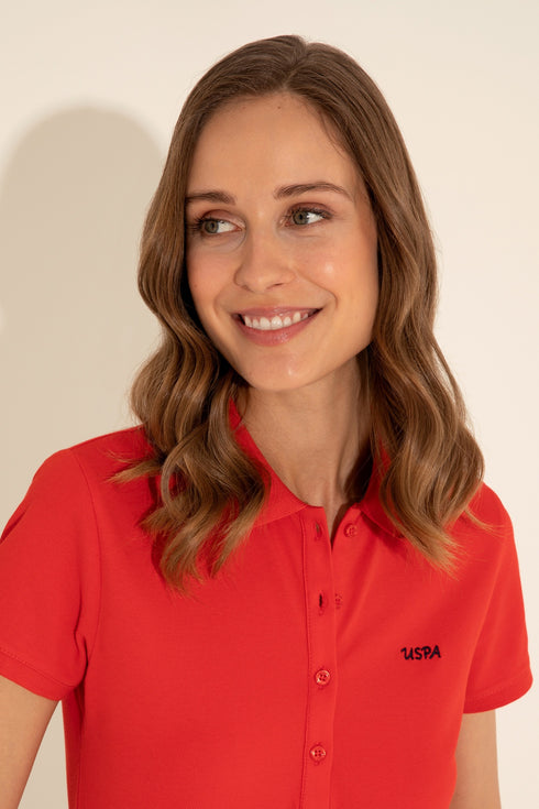 USPA RED BASIC POLO SHIRT