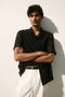 H&M REGULAR FIT CROCHET-LOOK RESORT SHIRT