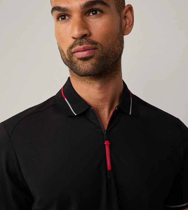 Hackett Sports Half Zipper Polo