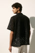 H&M REGULAR FIT CROCHET-LOOK RESORT SHIRT