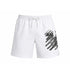 BALMAIN Logo Graphic Swim Shorts White