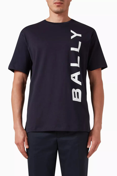 Bally T-Shirt Cotton Black Slim-Fit