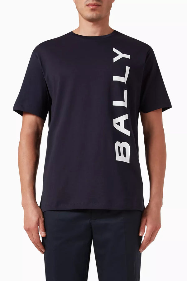 Bally T-Shirt Cotton Black Slim-Fit
