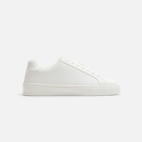 ZARA MONOCHROME CHUNKY TRAINERS WHITE