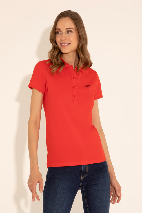 USPA RED BASIC POLO SHIRT