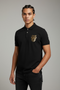 CAVALLI CLASS TIGER LOGO BLACK POLO