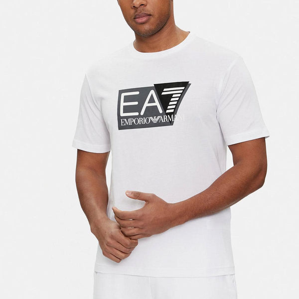 Emporio Armani VISIBILITY STRETCH-COTTON JERSEY, SHORT-SLEEVED T-SHIRT WHITE