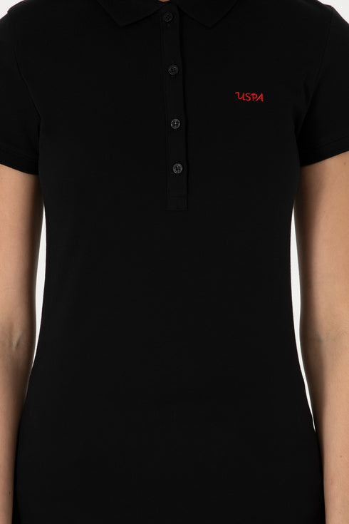 Uspa Black Basic Polo shirt