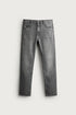 ZARA BASIC SLIM FIT LIGHT GREY JEANS