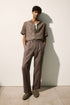 H&M REGULAR FIT CROCHET-LOOK RESORT SHIRT