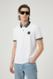 Balmain Printed Collar Patch Logo Polo