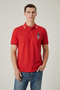RALPH LAUREN USA FLAG LOGO RED POLO CLASSIC FIT
