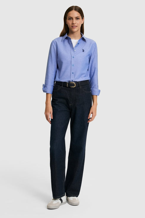 USPA BLUE COTTON SHIRT