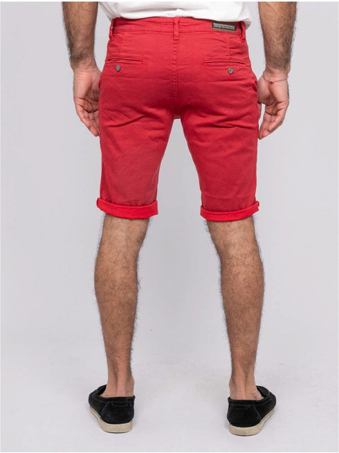 Ritchie Cotton Chino Printed Short Red