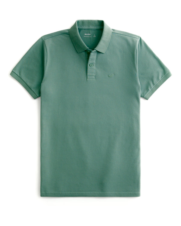 HOLLISTER ICON POLO Eucalyptus Green