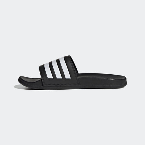 Adidas Stripes Adilette Comfort Slides Black & White