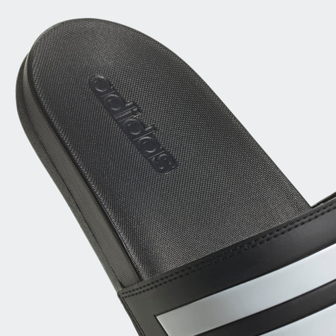 Adidas Stripes Adilette Comfort Slides Black & White