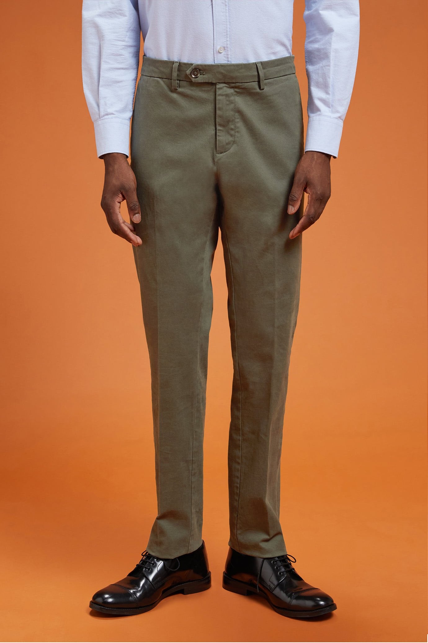 Doppel Ganger Men's classic twill chinos in a perfect fit