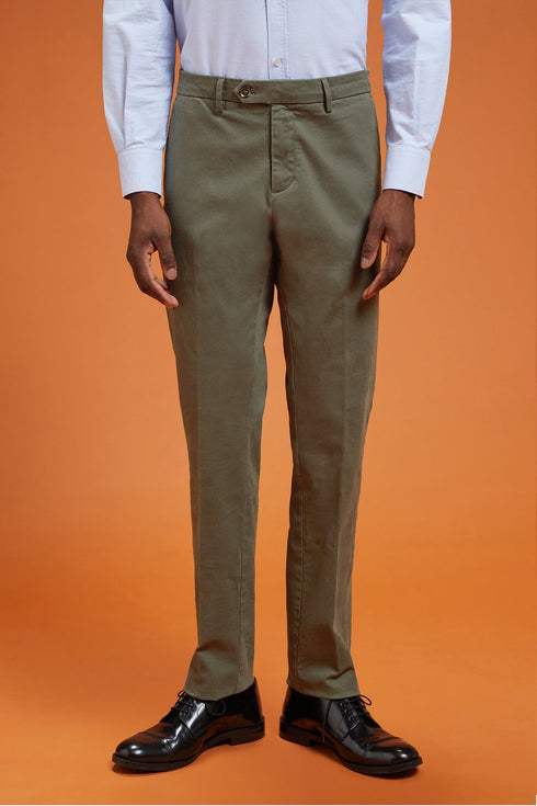 Doppel Ganger Men's classic twill chinos in a perfect fit