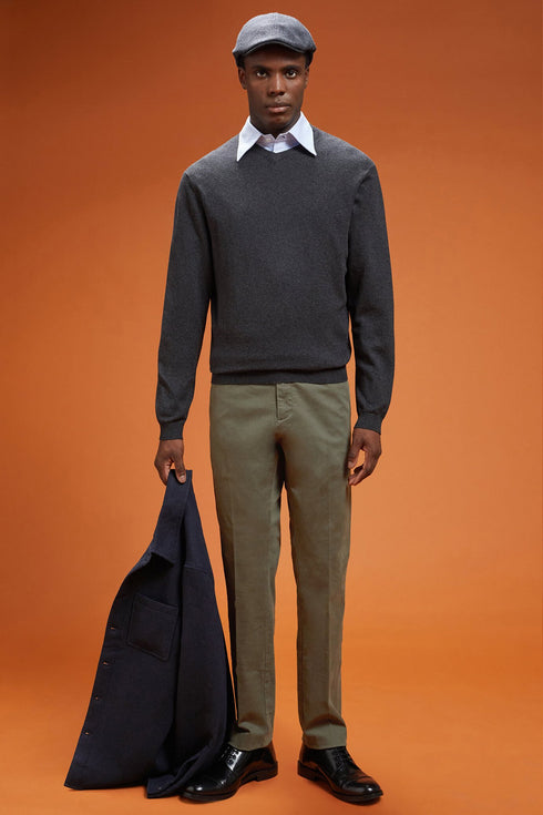 Doppel Ganger Men's classic twill chinos in a perfect fit