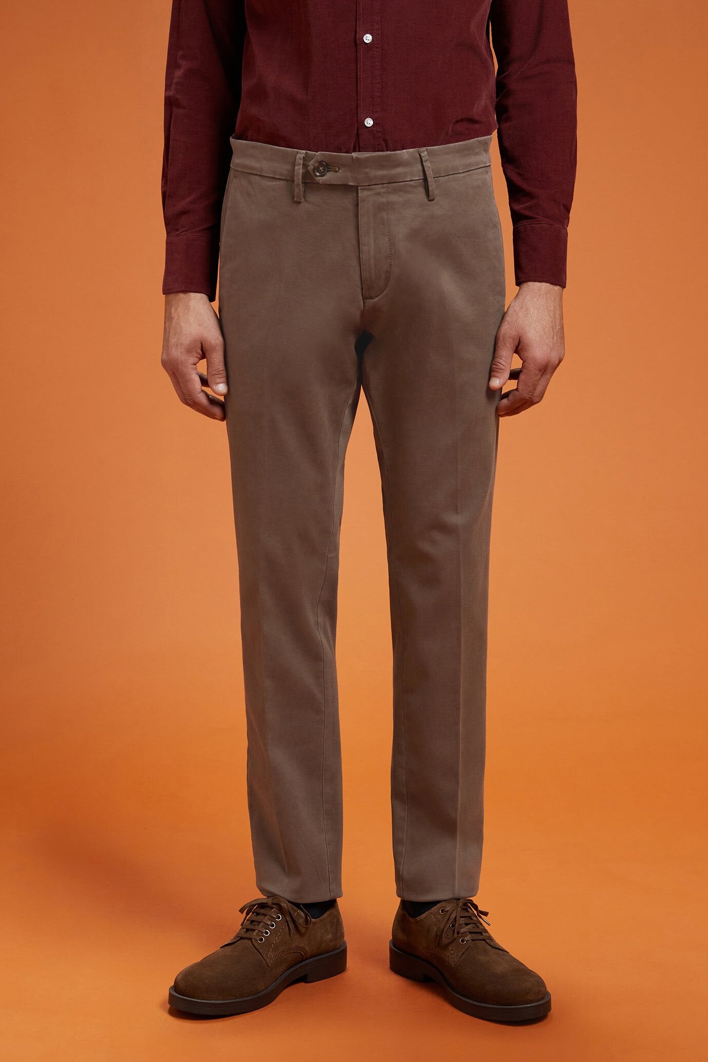 Doppel Ganger Men's classic twill chinos in a perfect fit