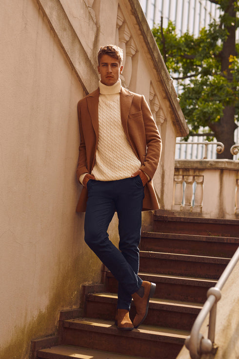 Top Secret Mens Chinos Texture Print Slim Fit