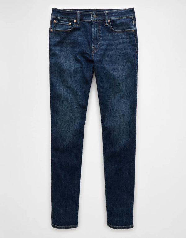 American Eagle Men Blue AirFlex+ Athletic Slim Jeans
