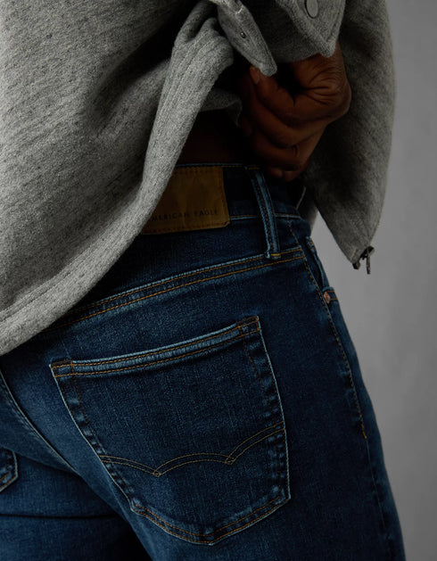 American Eagle Men Blue AirFlex+ Athletic Slim Jeans