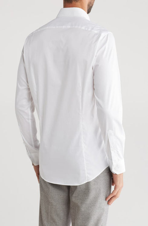 Cavalli Class Slim Fit Textured Dress Shirt