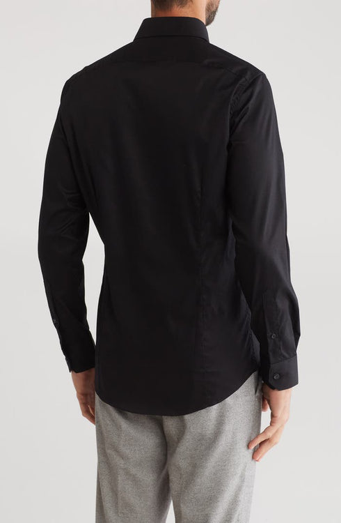 Cavalli Class Slim Fit Textured Dress Shirt