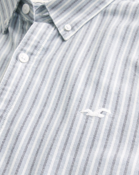 Hollister LONG-SLEEVE OXFORD SHIRT Blue Stripe