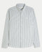 Hollister LONG-SLEEVE OXFORD SHIRT Teal Gray Stripe
