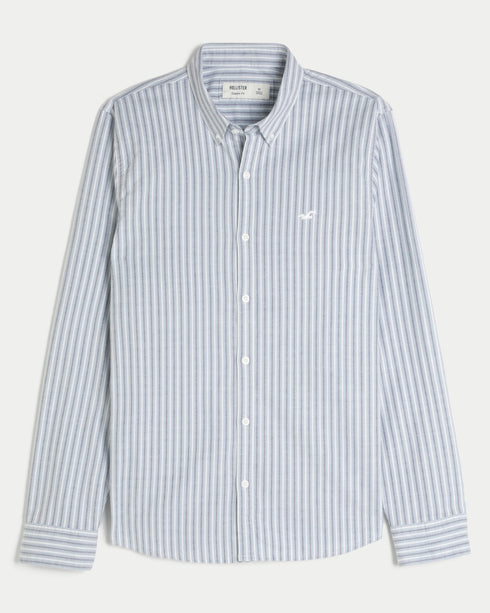 Hollister LONG-SLEEVE OXFORD SHIRT Blue Stripe
