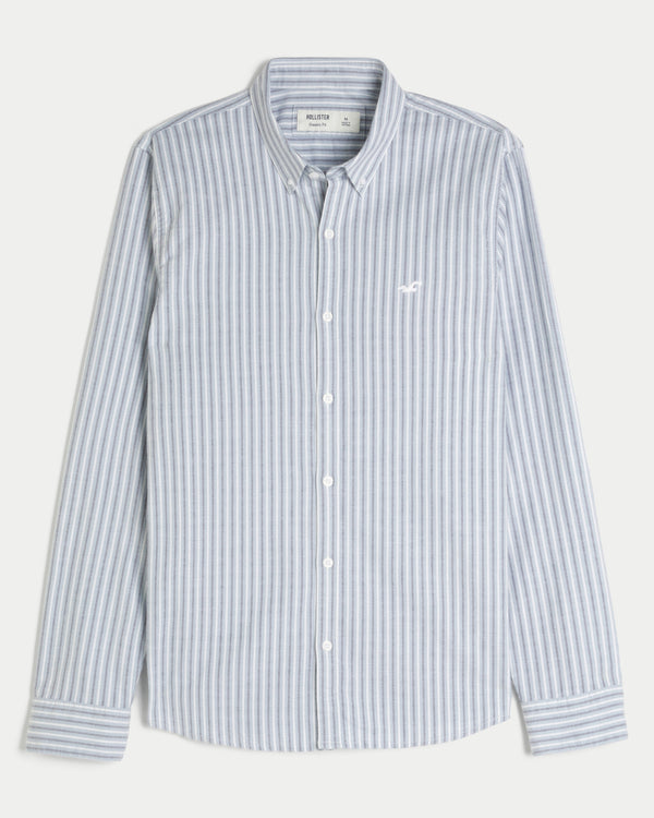 Hollister LONG-SLEEVE OXFORD SHIRT Blue Stripe