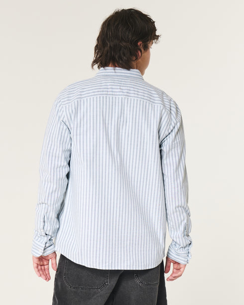 Hollister LONG-SLEEVE OXFORD SHIRT Blue Stripe