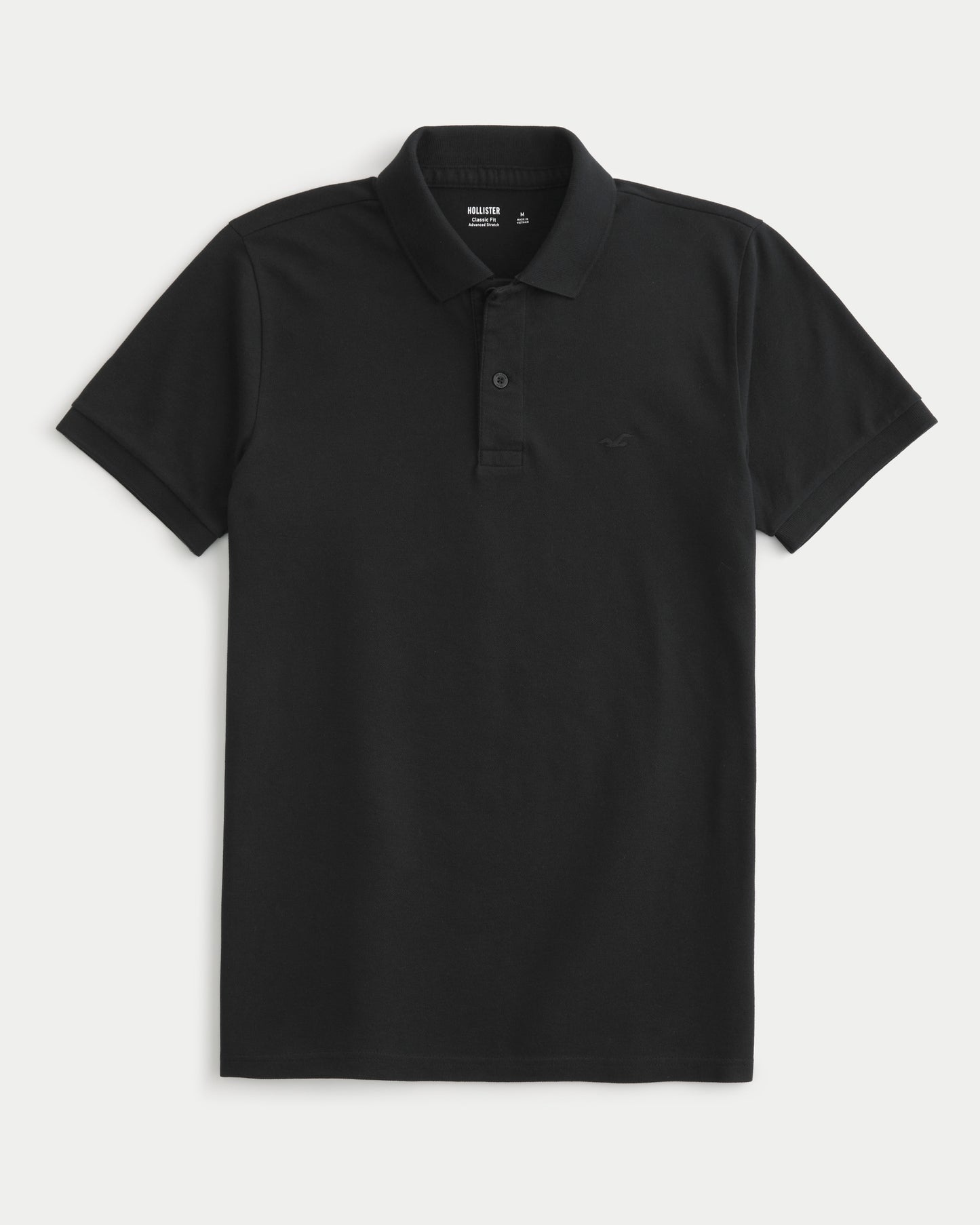 HOLLISTER ICON POLO BLACK