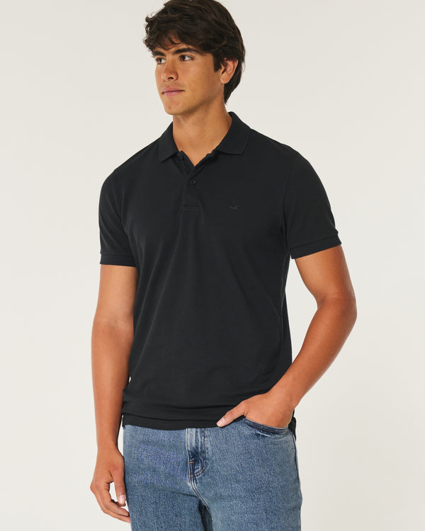 HOLLISTER ICON POLO BLACK