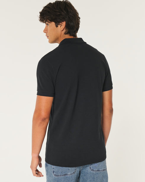 HOLLISTER ICON POLO BLACK