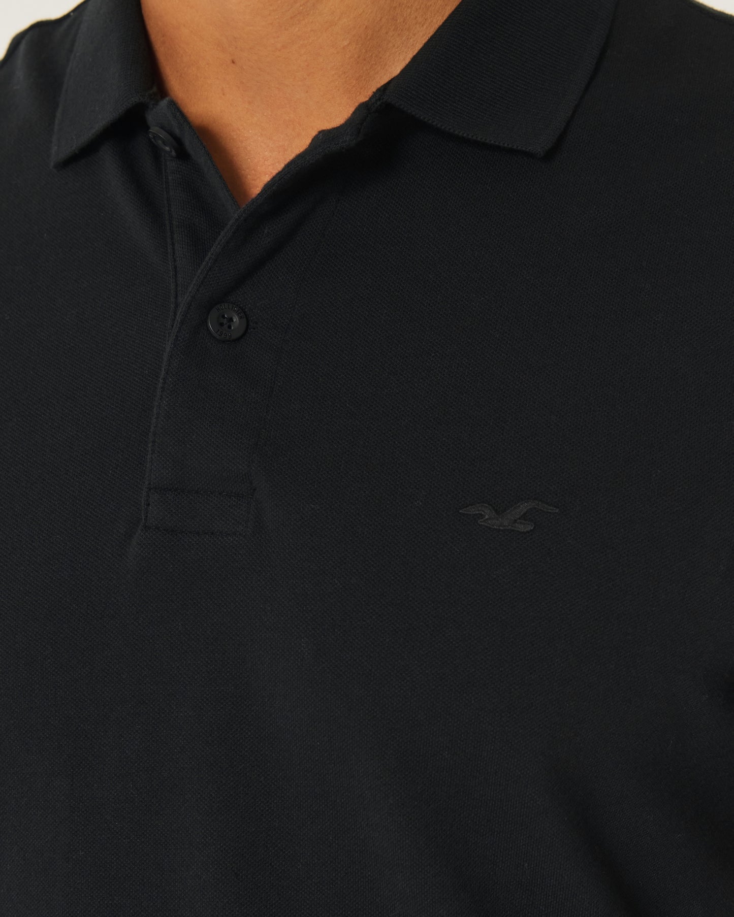 HOLLISTER ICON POLO BLACK