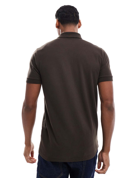 HOLLISTER ICON POLO BROWN
