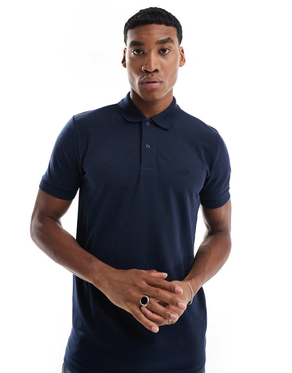 HOLLISTER ICON POLO NAVY BLUE