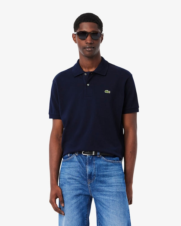 Lacoste Classic Fit Piqué Polo Shirt Navy
