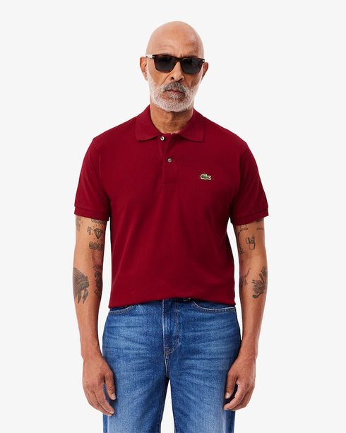 Lacoste Classic Fit Piqué Polo Shirt Maroon