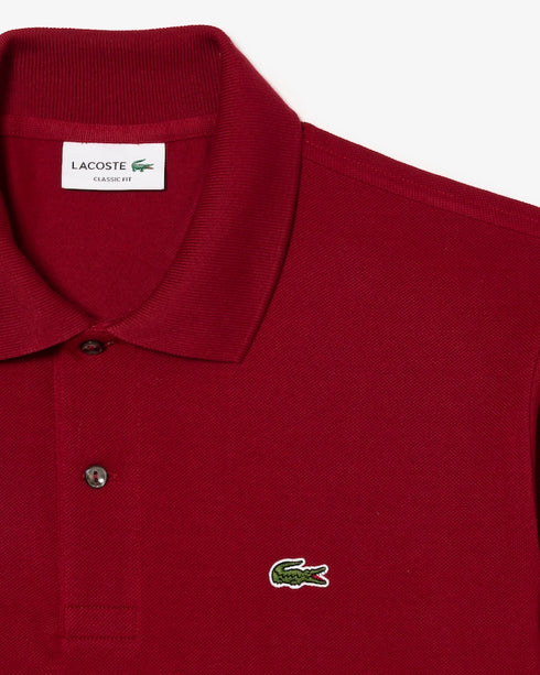 Lacoste Classic Fit Piqué Polo Shirt Maroon