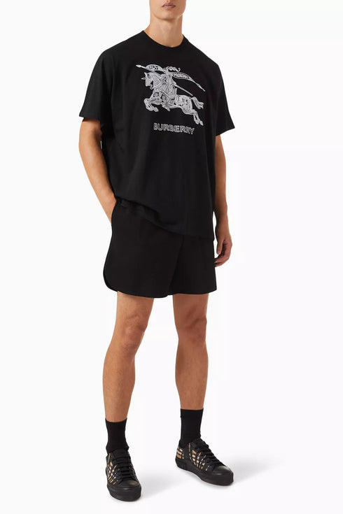 BURBERRY Dezi Logo-Embroidered Cotton-Jersey T.Shirt